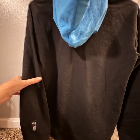 NWT Puma Kids Black Hoodie with Blue Hood NWT #christmas #gift - Picture 4 of 5